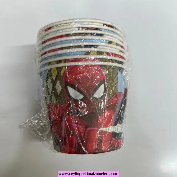 Spıderman Temalı Karton Bardak